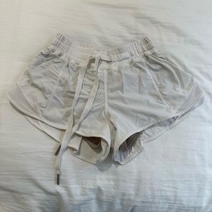 White Lululemon Shorts, size 4